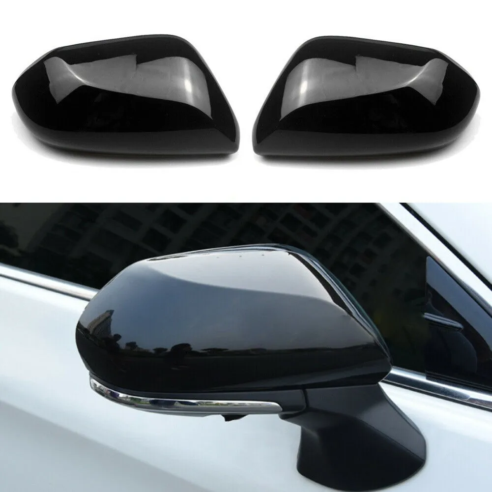 

Rearview Mirror Cap Cover Trim For Toyota Camry 2018-2020 Black Rearview Side Wing Mirror Cap Cover Trim