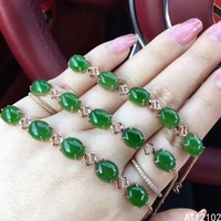 kjjeaxcmy fine jewelry 925 sterling silver inlaid natural jasper popular girl new hand bracelet support test chinese style