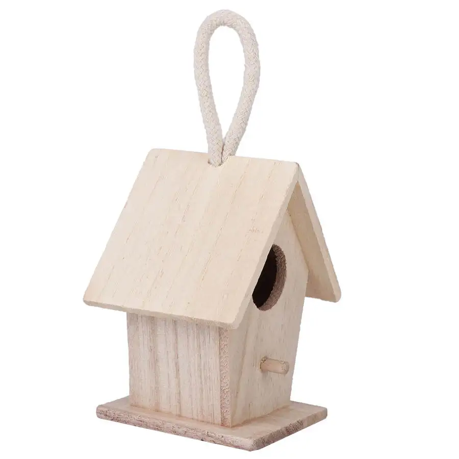2 шт. наружный сад деревянный домик для птиц клетка украшение сада принадлежности