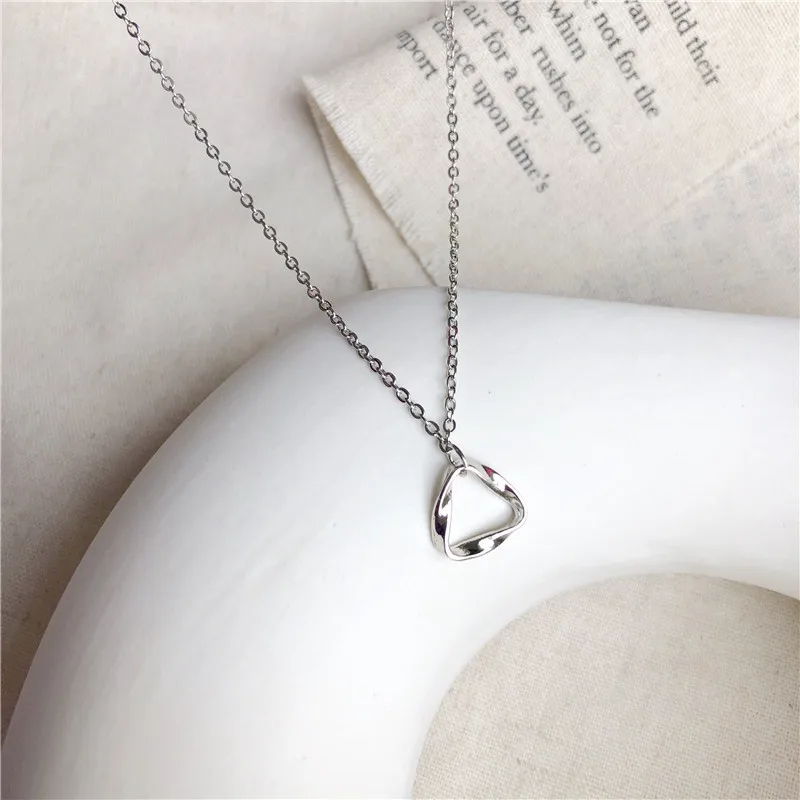 

Daily Triangle Pendant Statement Necklace Geometric Chain Necklace