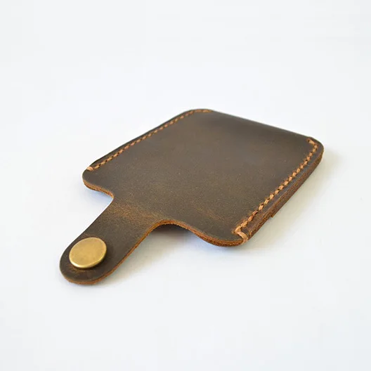 Кошелек ручной работы из натуральной кожи для кредитных карт дизайнерский