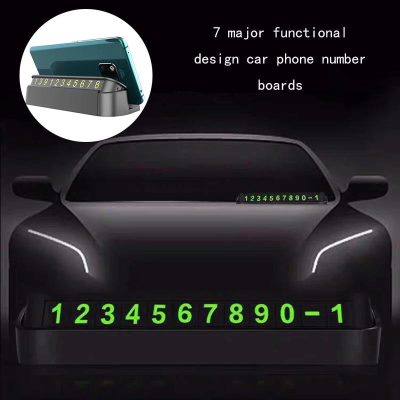 Многофункциональная автомобильная табличка с номером подставкой освежитель