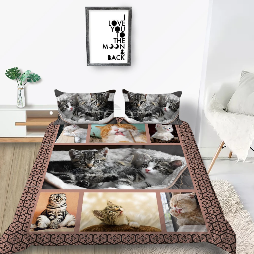 

King Size 3D Bedding Set Rabbit Cute Sweet Pink Dots Duvet Cover For Girl Queen Twin Full Single Double Unique Design Bed Set