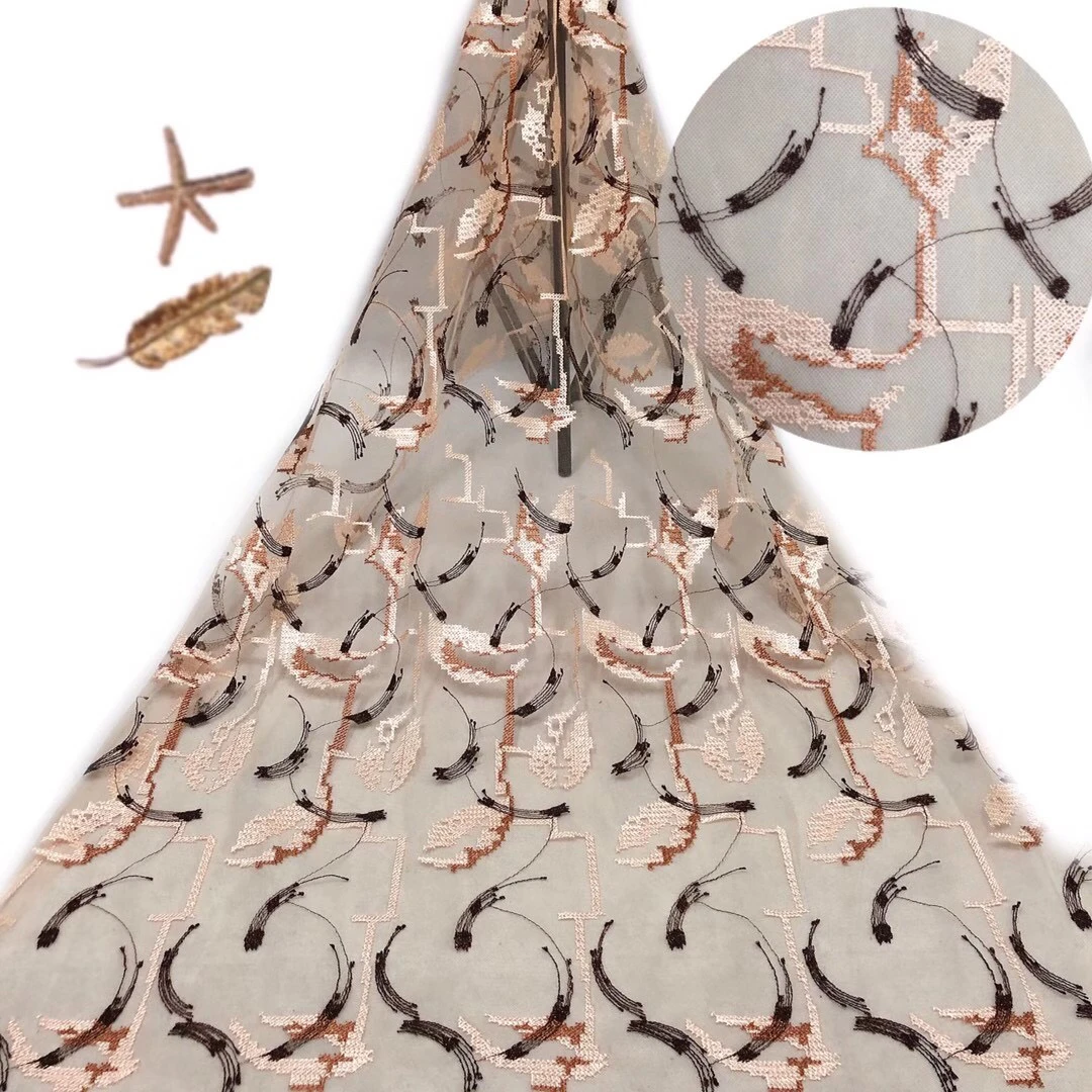 

Топ Lượng Cao 5y Miễn Phi Vận Chuyển Nhiều Màu Châu Phi Нигерия Embroedered Фонг Cách Pháp Voan Lưới Phối Рен Thời Чанг