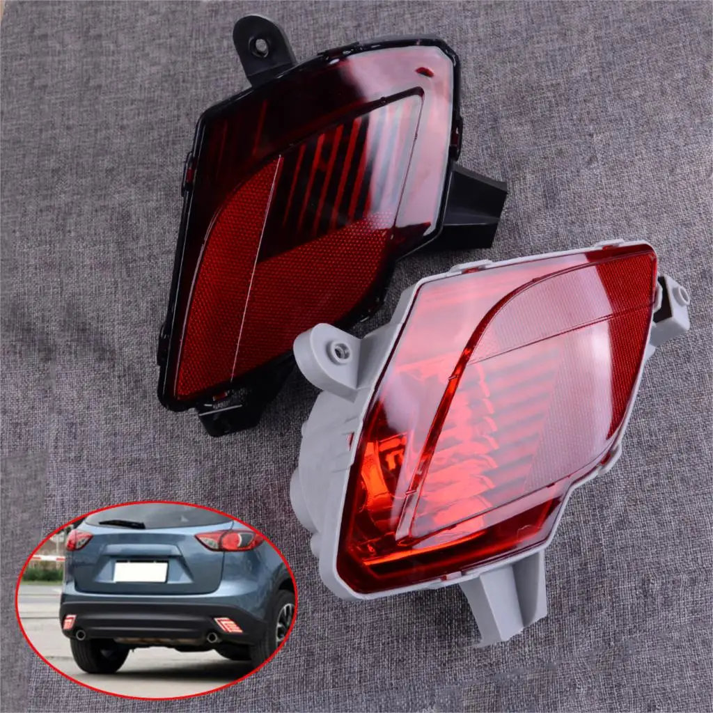 

DWCX 1Pair Rear Tail Bumper Reflector Driving Light Brake Lamp Fit for Mazda CX-5 2013 2014 2015 2016