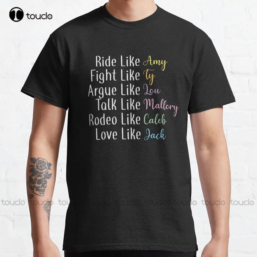 

Ride Like Amy Heartland Ambermarshall Graham Wardle Michelle Morgan Classic T-Shirt Shirts For Women Dressy Fashion Funny New