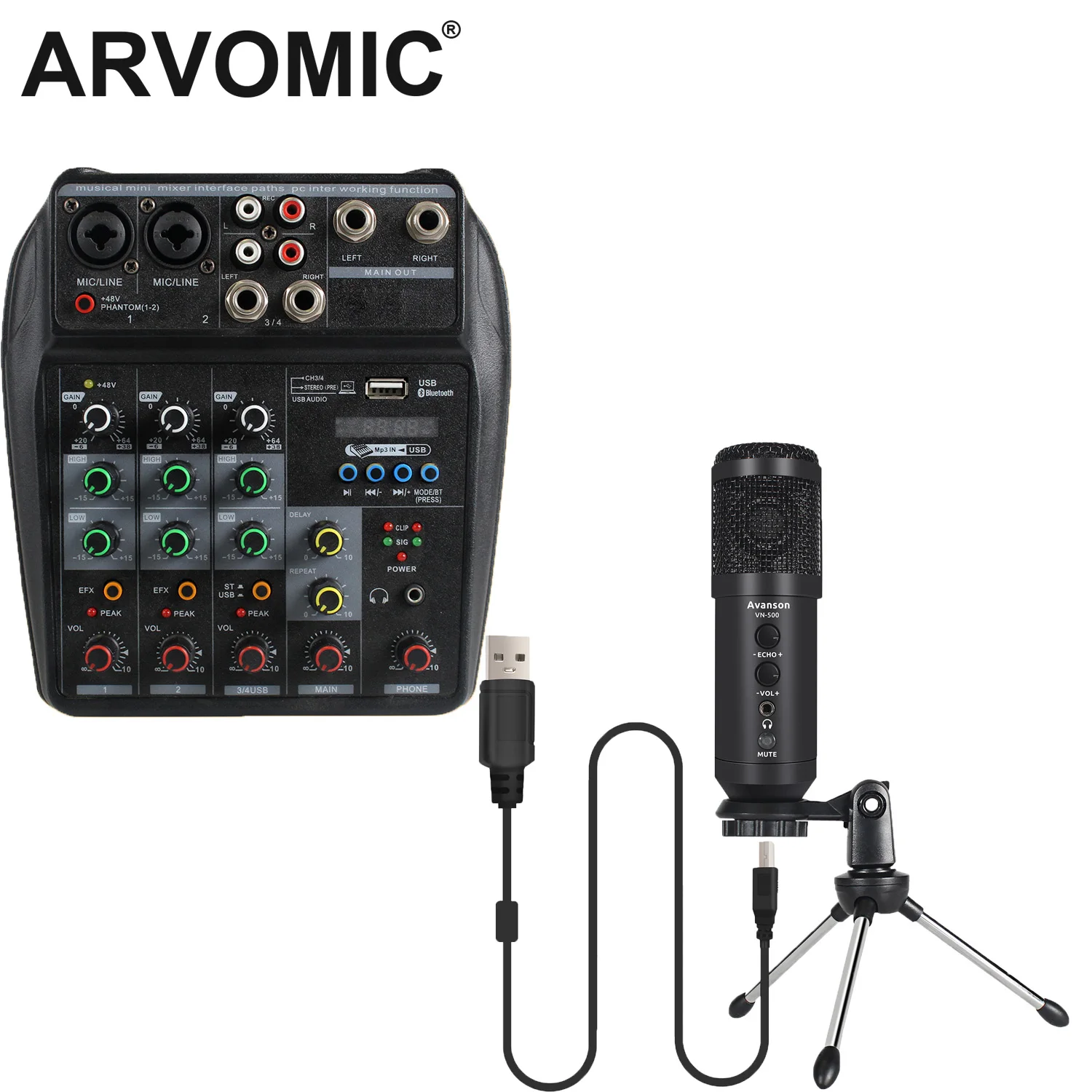 

USB конденсаторный игровой микрофон AVANSON, для ПК PS4 PS5 MAC, большой микрофон с диафрагмой, высокий уровень выборки для подкастов, прямой трансляц...