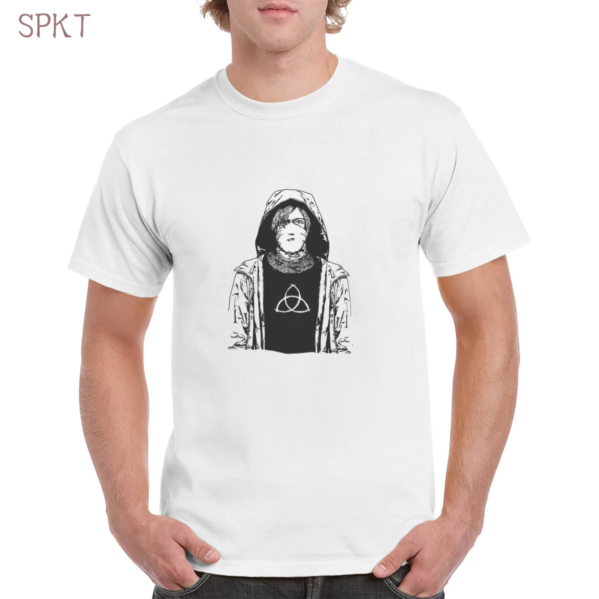 

Dark TV series Elk t shirt Top Oversized Cotton Tee Female/Man T-Shirt Portrait Graphic Printed Casual