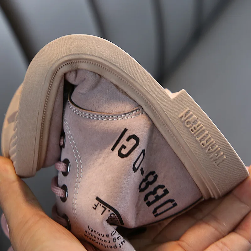 Новинка Осень-зима 2020 детские модные ботинки Martin для мальчиков и девочек из