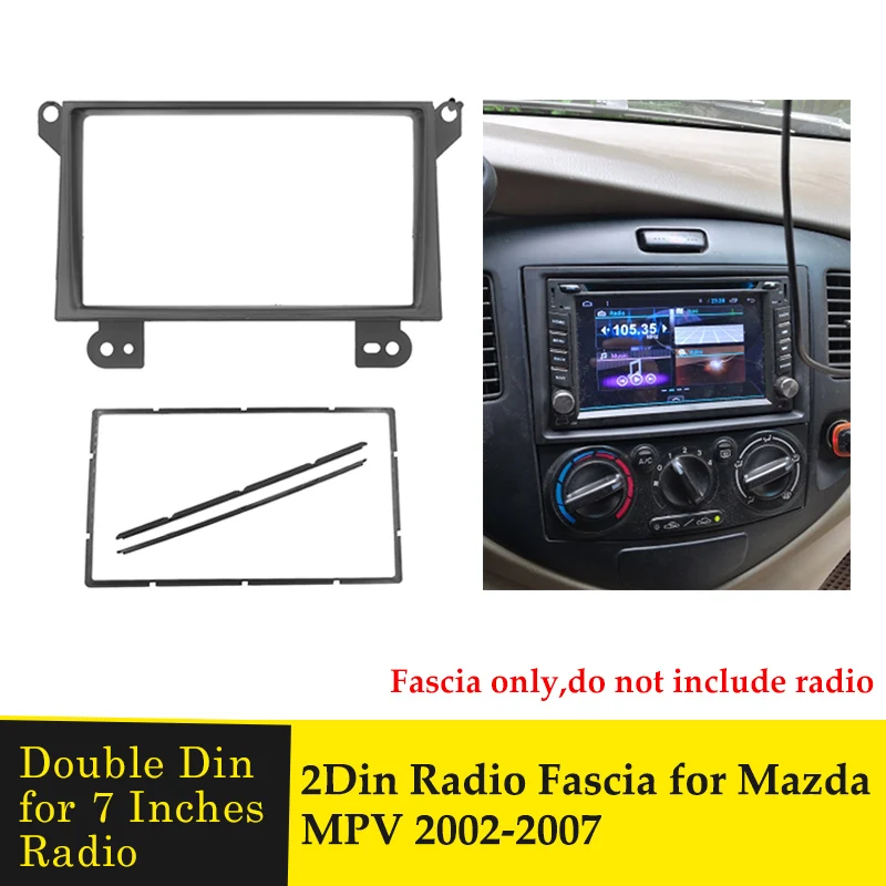 

2 Din Car Radio Frame Fascia Kits for Mazda MPV 2002-2007 Stereo Audio Dash Mount Trim Panel CD DVD Player Installation Bezel