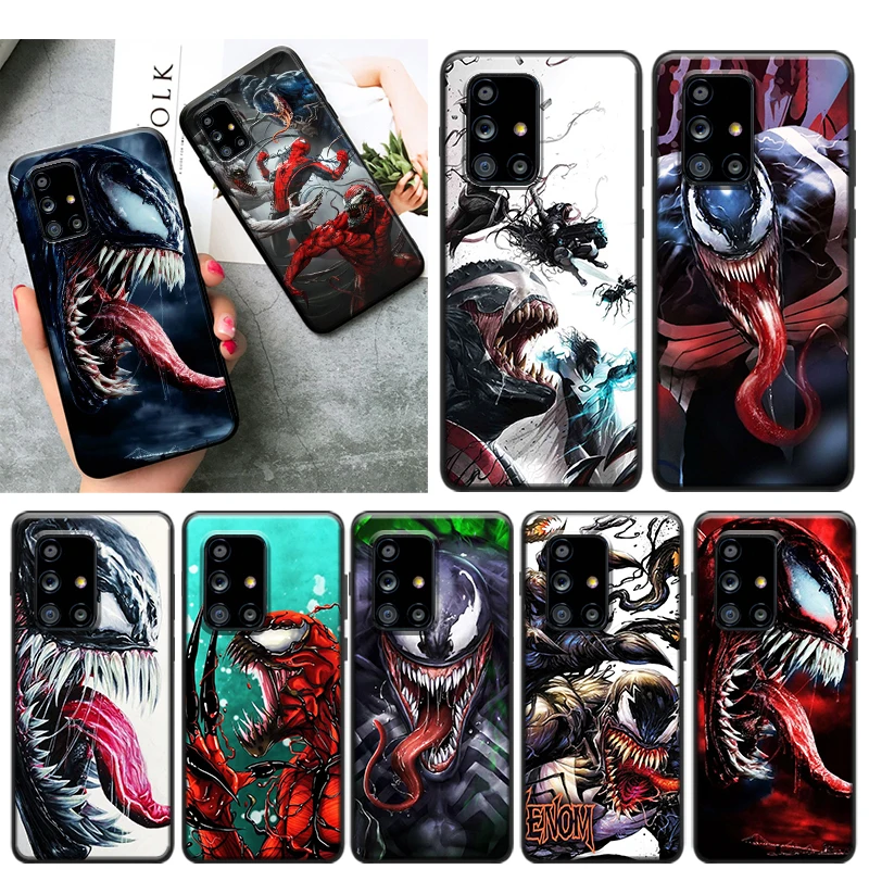

Venom Marvel cool for Samsung Galaxy A52 A51 A72 A71 A32 5G A12 A21S A31 A41 A01 A02 Silicone Soft Black Phone Case