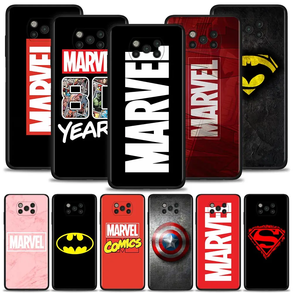 

Роскошные комиксы Marvel Fundas для Xiaomi Poco X3 Pro X3 NFC F3 GT F1 M3 Pro 5G, мягкий чехол