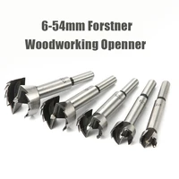 1pcs 6mm 54mm multi tooth forstner woodworking wood tools hole saw hinge boring drill bits round shank high carbon steel cutter