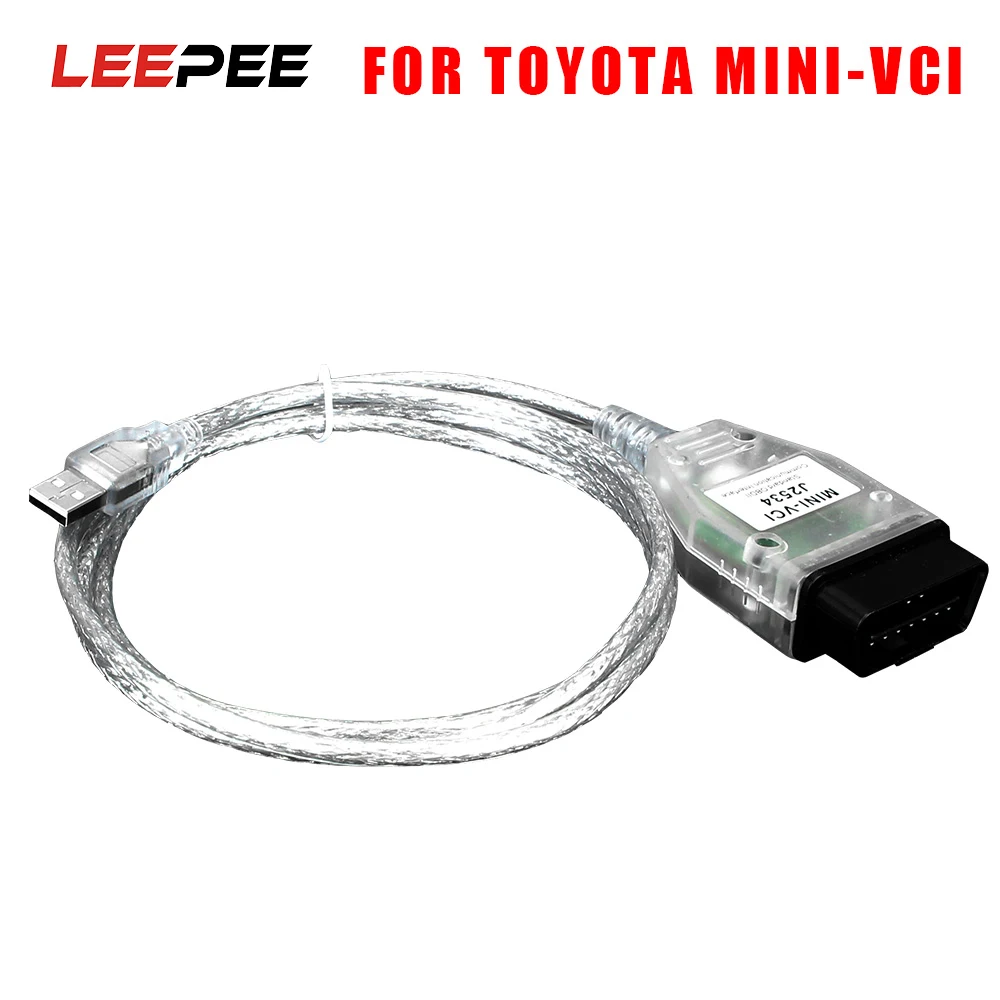 OBD2 Интерфейс MINI-VCI FTDI J2534 V15.00.028 для Toyota Techstream диагностики автомобилей кабель Авто