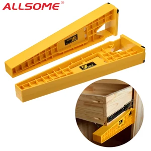 Набор направляющих для выдвижных ящиков ALLSOME, инструменты из АБС-пластика для крепления ящиков, 2 шт.