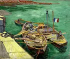 Vinsent Van Gogh Quay of painting silk art Prints настенное искусство для гостиной спальни Декор