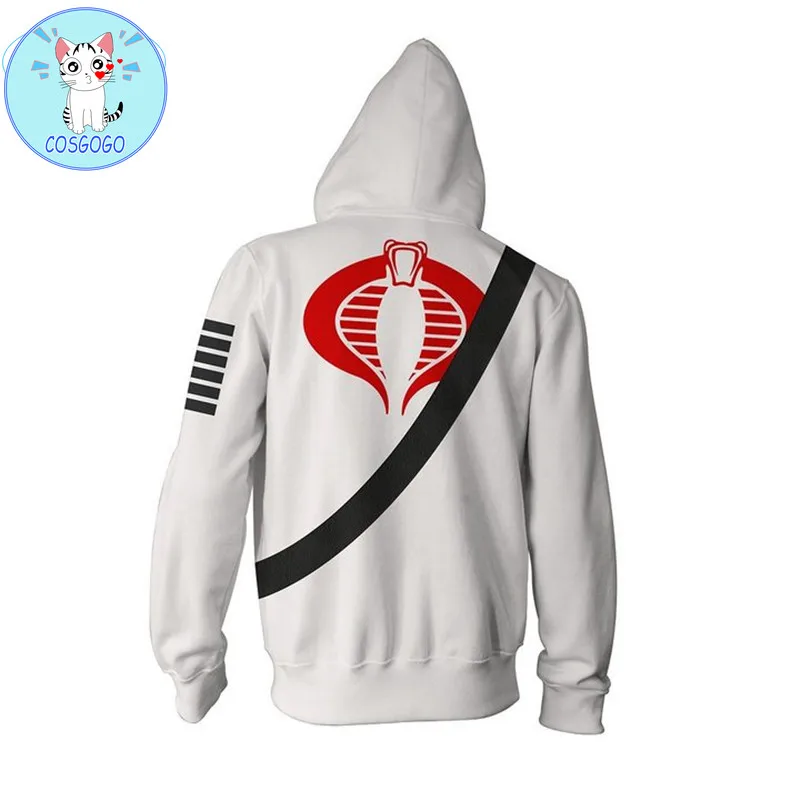 Фильм G.I. Джо: талия кобры тень толстовки куртка костюмы для косплея 3D принт на