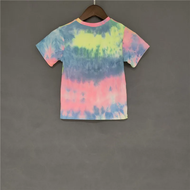 Детская футболка для девочек Милая с граффити и коротким рукавом принтом в виде