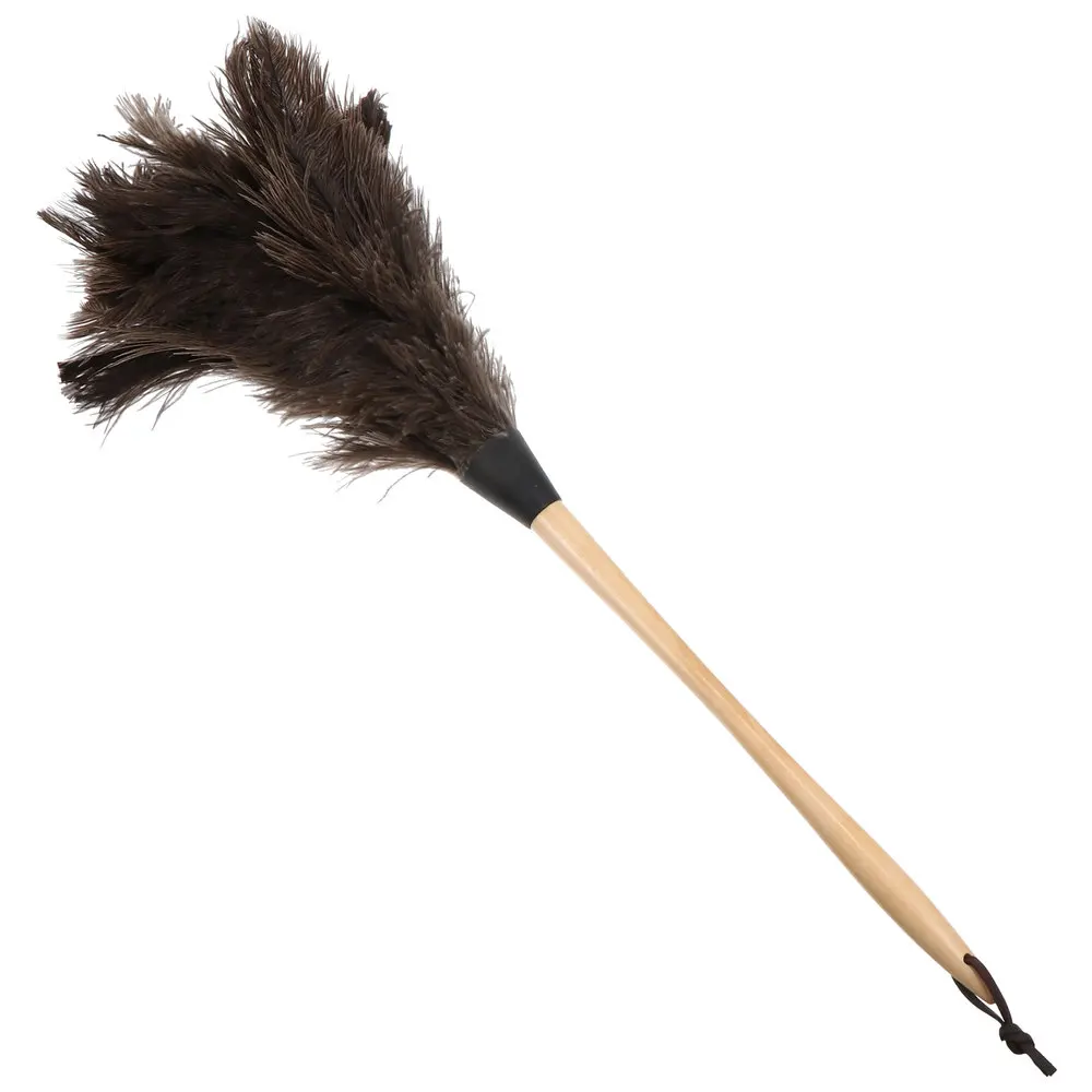 

1Pc Long Handle Duster Feather Duster Dust Cleaning Tool (Khaki)