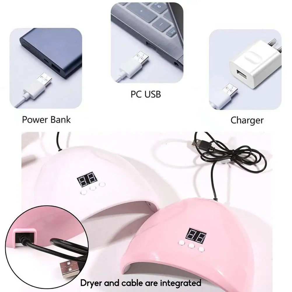 

88W Nail Dryer UV Gel Polish Nail Lamp For Drying Curing Nails Varnish Manicure Machine LED Nail Lamp Dryer Beauty Tool