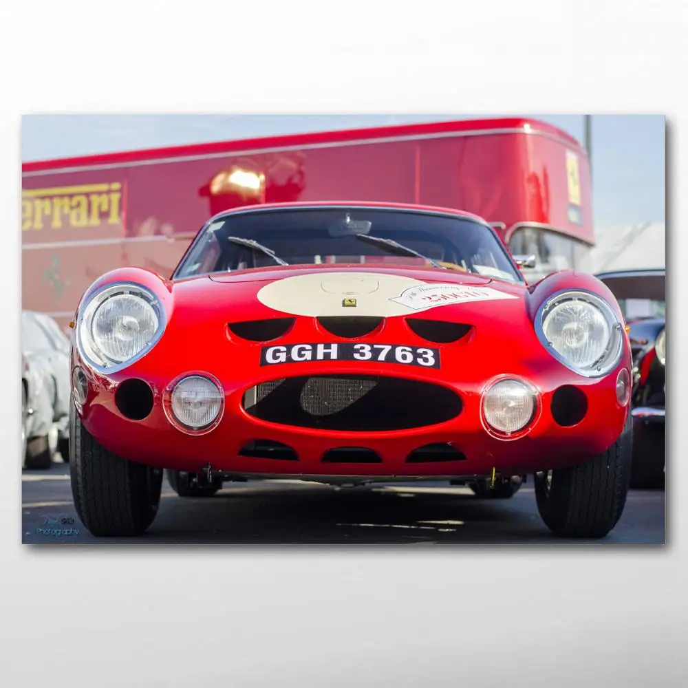 Винтаж автомобиля Феррари гоночный автомобиль Спорт декоративные картины на