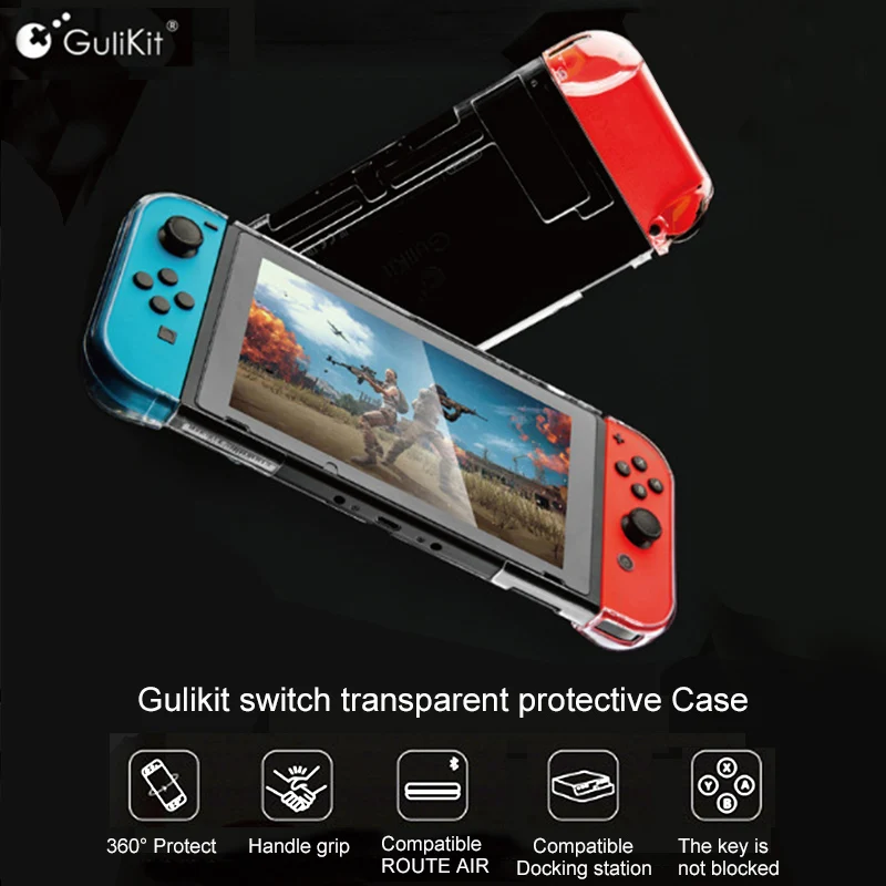 Прозрачный прозрачный чехол Gulikit NS17 для Nintendo Switch Lite NS 360 защитный совместимый с