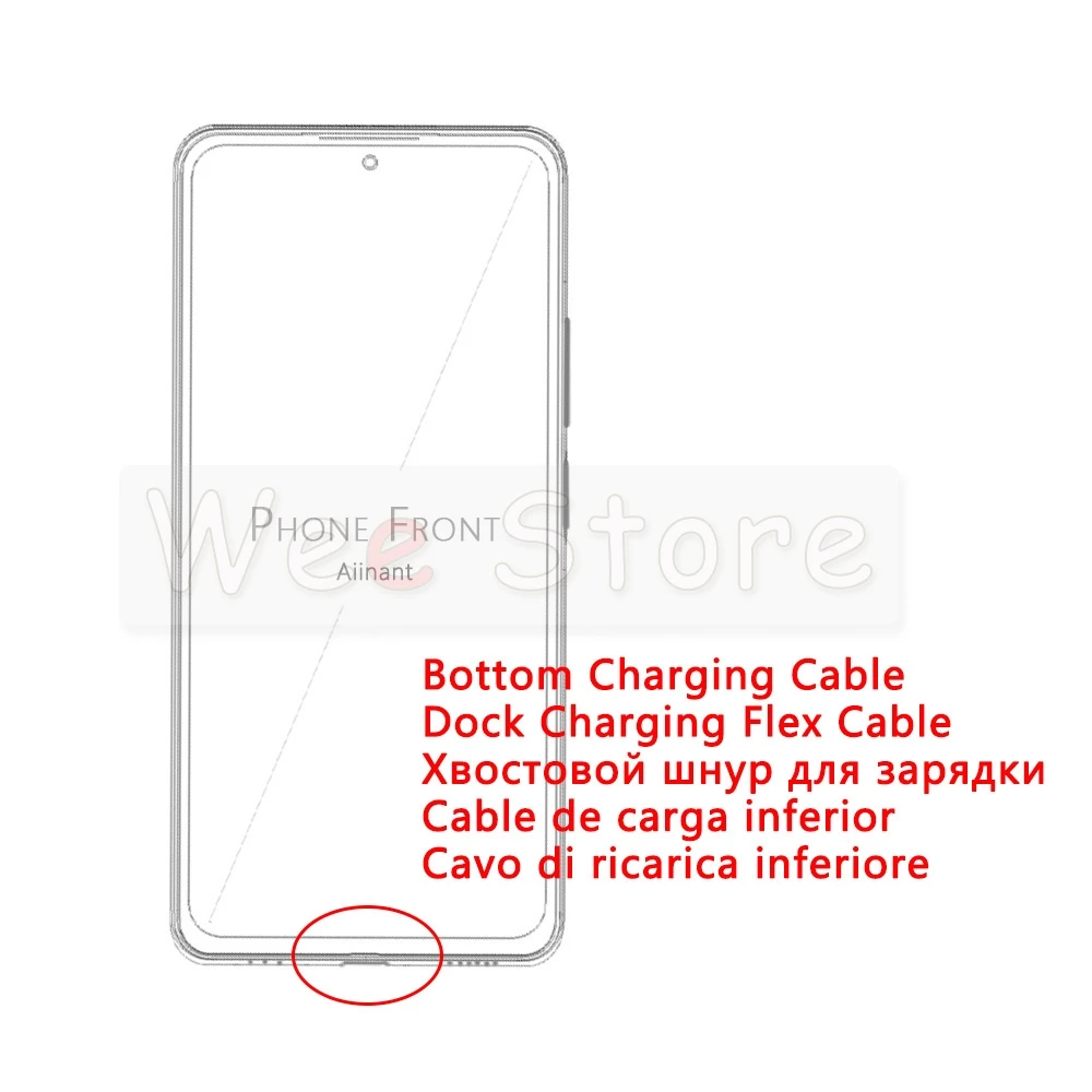 Usb зарядный порт зарядное устройство док станция гибкий кабель для huawei mate 7 8 9 10 20