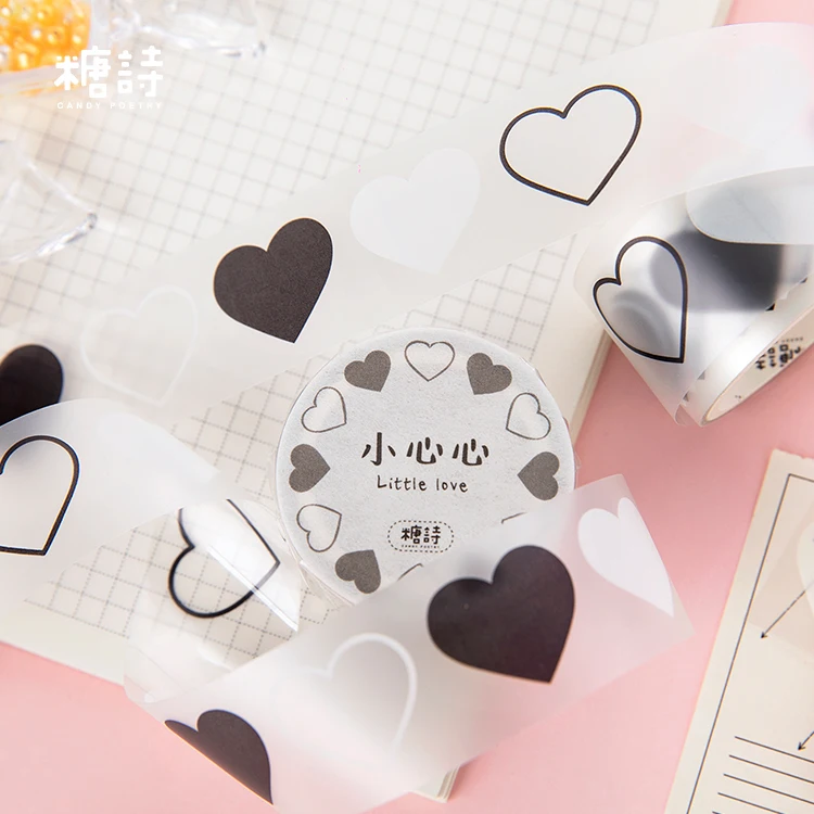 Kawaii Белый Кружева маскировки ленты ПЭТ прозрачный васи лента маскирования