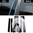 6 шт.компл. глянцевая черная Автомобильная наружная дверь окна столбы пианино крышка Накладка подходит для Honda CRV 2007 2008 2009 2010 2011