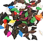 Этикетки из дерева ярлыки с надписью, 50 шт., разноцветные, ручная работа, рельефные этикетки сделай сам с флагом для одежды швейный Декор аксессуаров