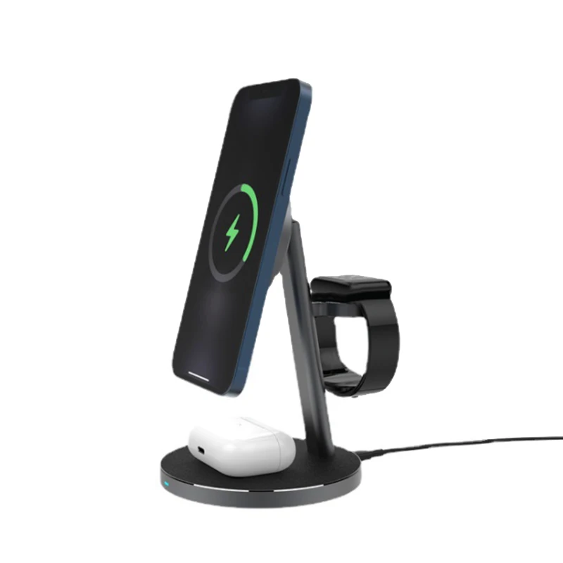 

15W 3 in 1 Magnetic Wireless Charger Fast Charging Station for iPhone 12 Pro Max Chargers for Apple Pro
