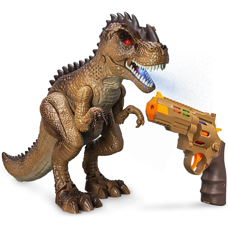 

Dinosaur Toys Jurassic T Rex Battle Attack Shooting Action Figure Multifunction Realistic Cool Walking RC Tyrannosaurus For Kids