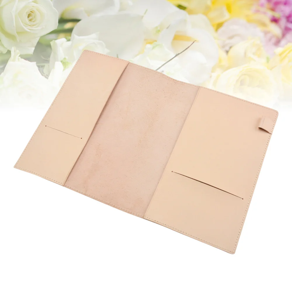 

A5 Notebook Cover Handcrafted Leather Journal Notebook Cover Stationery Protective Cover for School Business (A5)