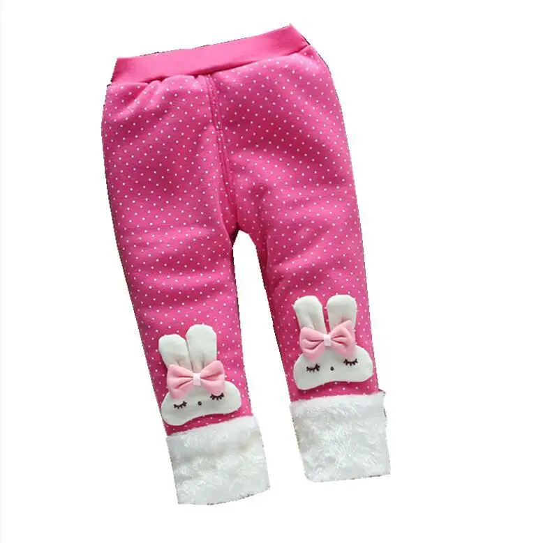 Новинка 2020 Зимние теплые брюки плотные штаны для маленьких девочек леггинсы