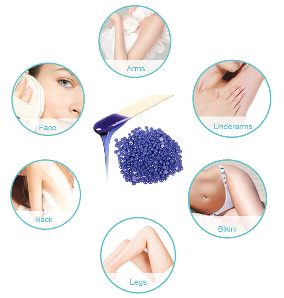 100g/Pack Wax Beans Depilatory Hot Film Pellet Removing Bikini Face Hair Legs Arm Removal Bean Unisex | Красота и здоровье