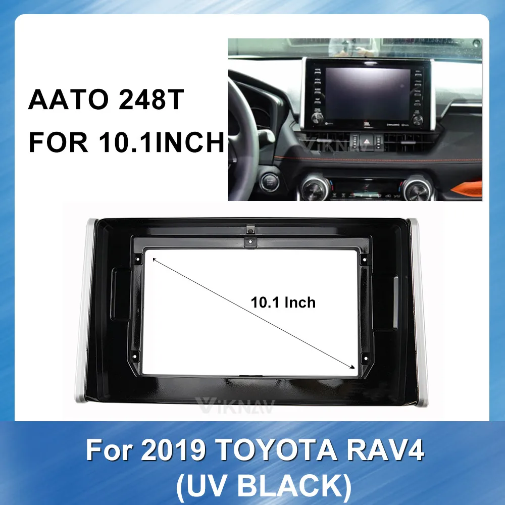 

Автомобильный радиоприемник Fascia Для TOYOTA RAV4 2019 DVD рамка комплект крепления для приборной панели адаптер отделка лицевой панели рамка для при...