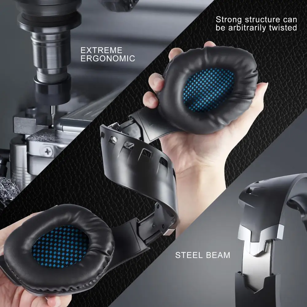 Игровая гарнитура стереонаушники для геймеров светодиодный светодиодной