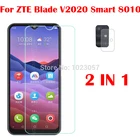 Закаленное стекло 3 в 1 для ZTE Blade V2020 Smart 8010, Защита экрана для ZTE Blade V2020 Smart 8010, стекло 2,5 D