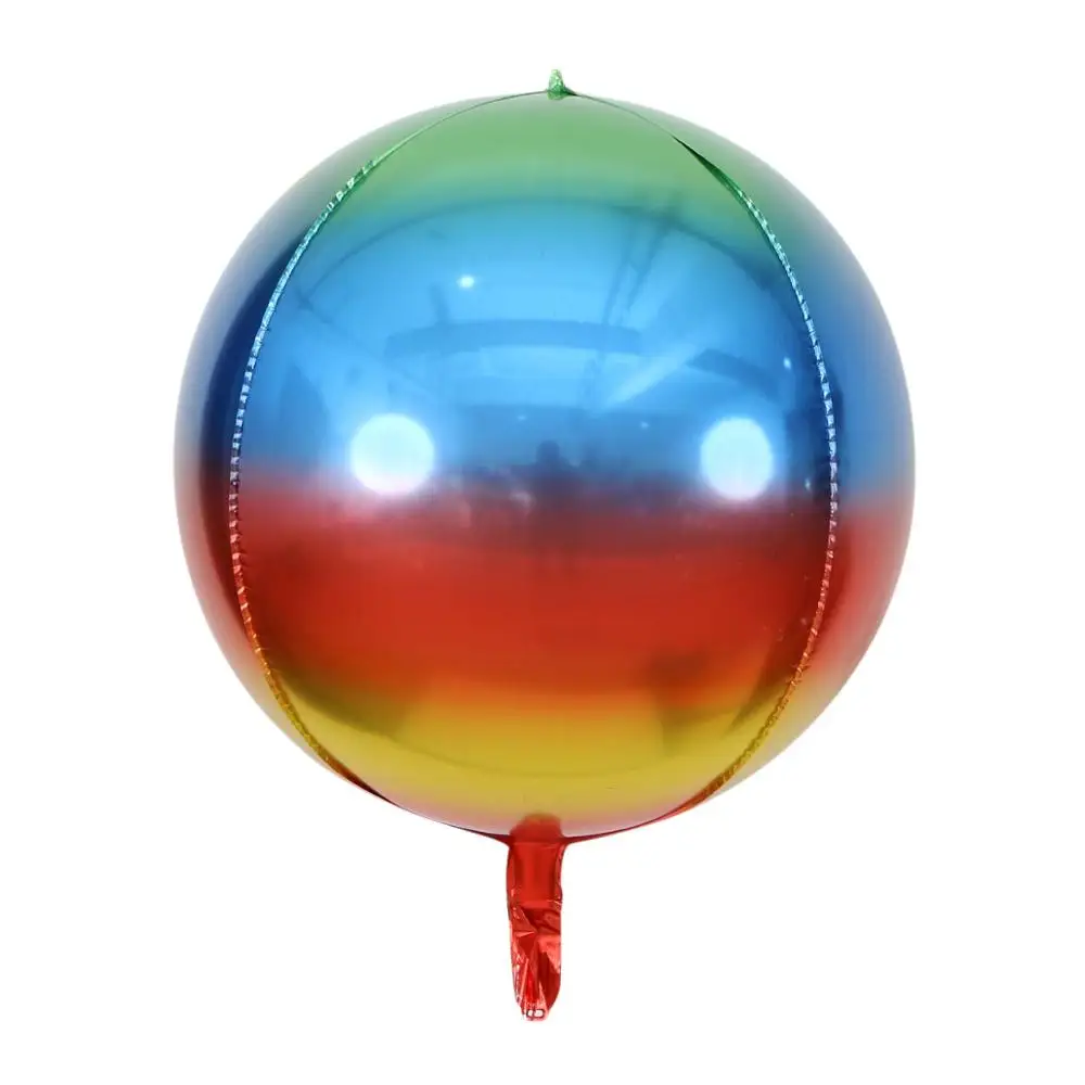 1 шт. 22 дюйма градиентный цвет 4D диско Гелиевый шар День рождения Свадебная вечеринка украшение воздушный шар фото реквизит Беби Шауэр Детский игрушки - Цвет: rainbow blue