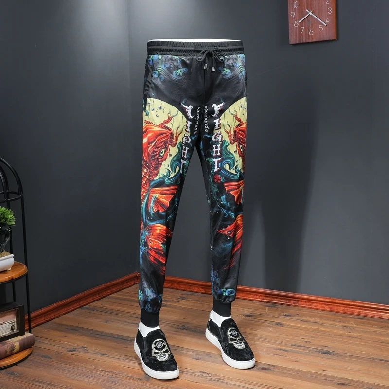 Pattern Men Trousers Dress Pants Streetwear Social Male Ropa De Hombre 2020 Fashion Casual Pantalon Homme | Мужская одежда
