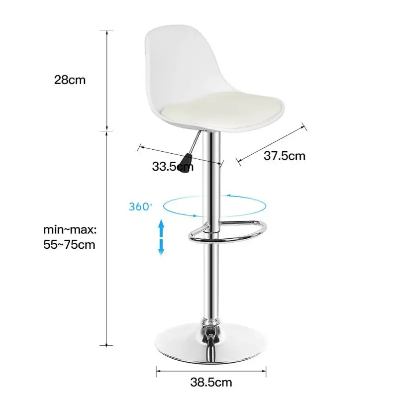 2 шт./комплект высокие стулья из ПУ кожи | Мебель