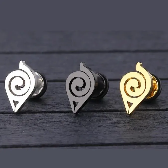 Hokage ниндзя Какаси Коноха Символ Подвески Серьги косплей аксессуары для женщин