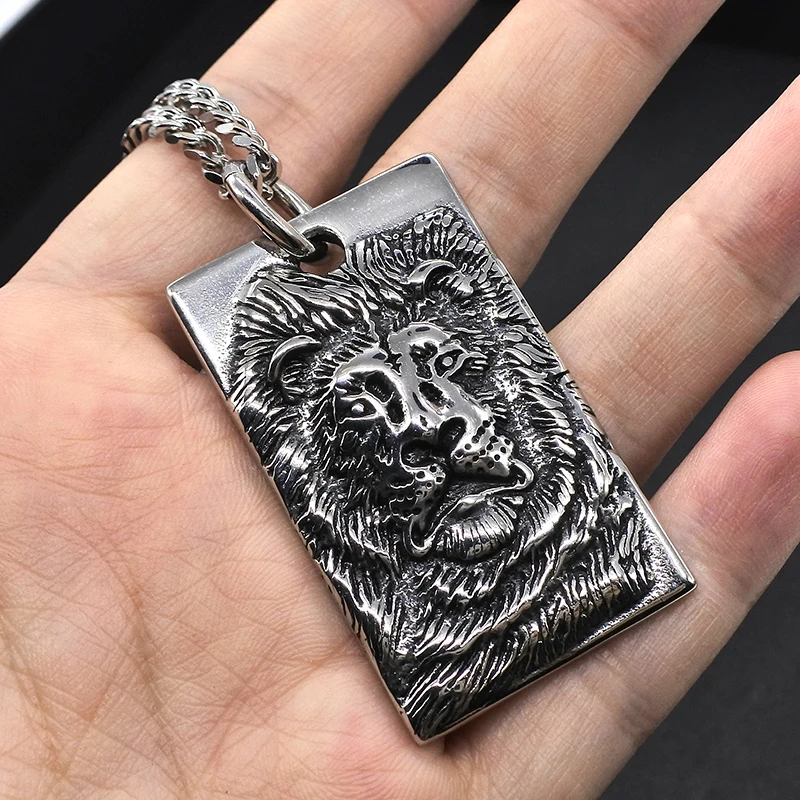 Цепь AMUMIU в стиле хип хоп для мужчин и женщин винтажная цепь со стальным корпусом