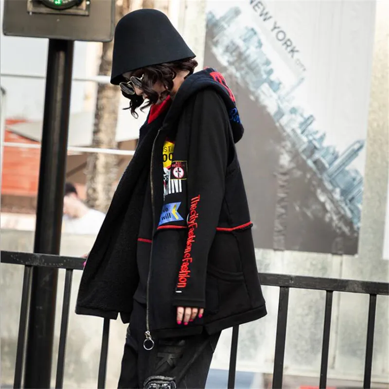 Женский зимний плюшевый джинсовый жилет утепленная осенняя куртка в стиле хип