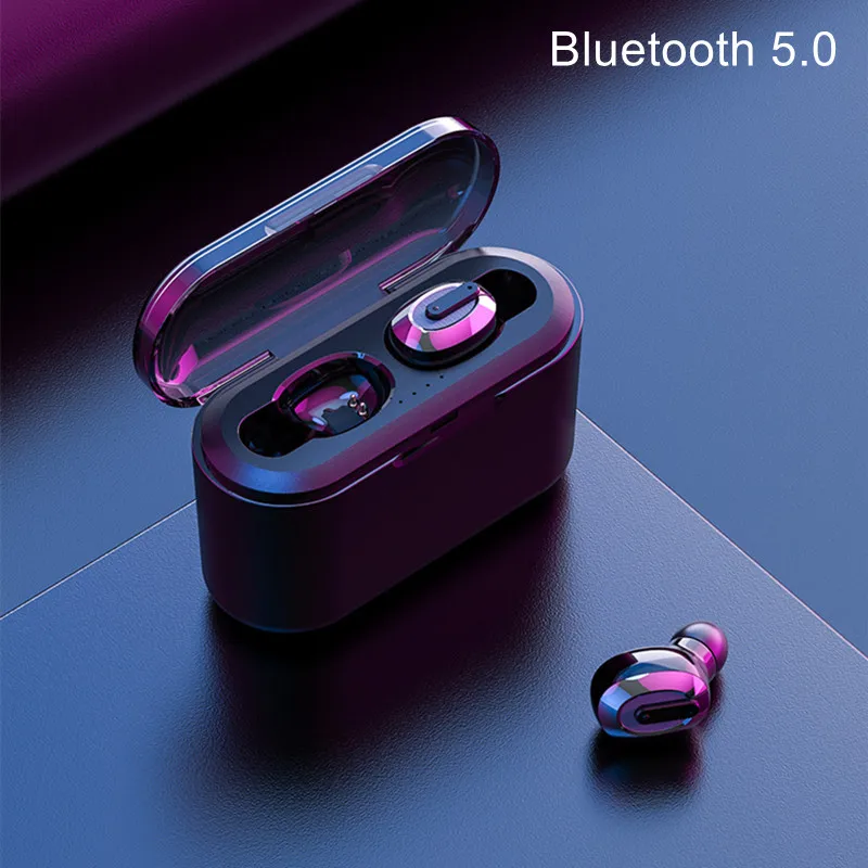 Мини Tws наушники Bluetooth 5,0 наушники перезаряжаемая гарнитура Blutooth Беспроводные наушники с зарядным устройством светодиодный дисплей Handfree