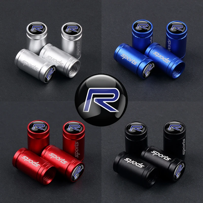 

gai RDESIGN Emblem Car Tire Wheel Valve Caps Air Valve Stem Cover For Volvo XC90 S60 XC60 V70 S80 S40 V50 V40 V60 C30 S70 S90