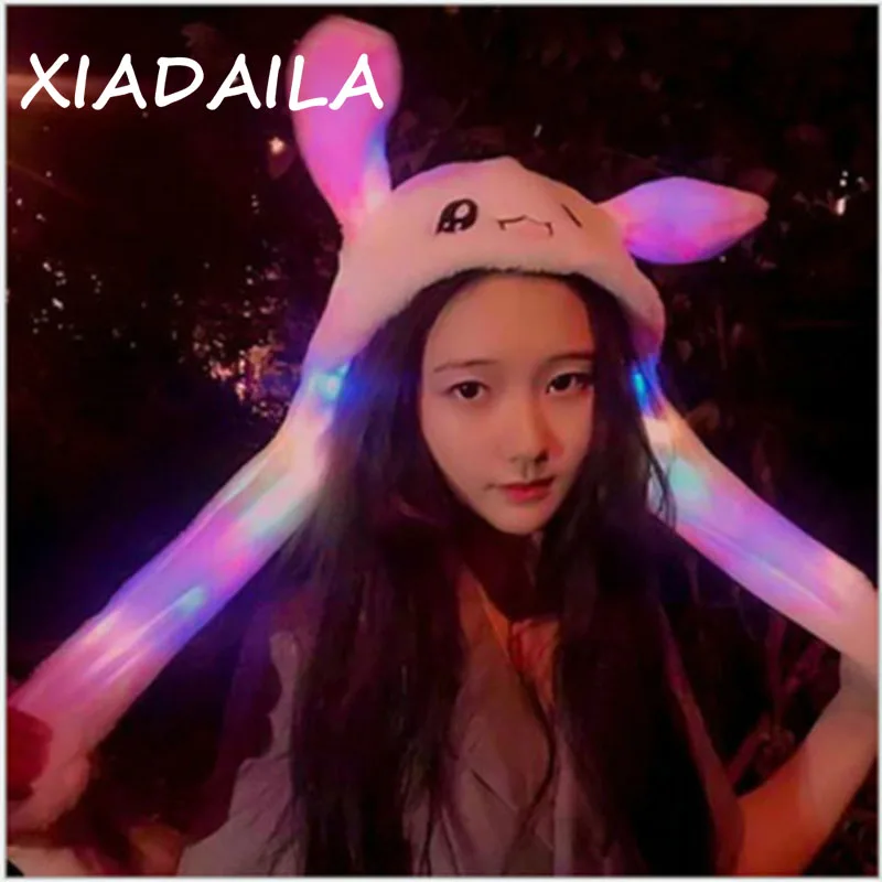 2020 Бесплатная доставка модная движущаяся шапка плюшевая Милая с светящимися