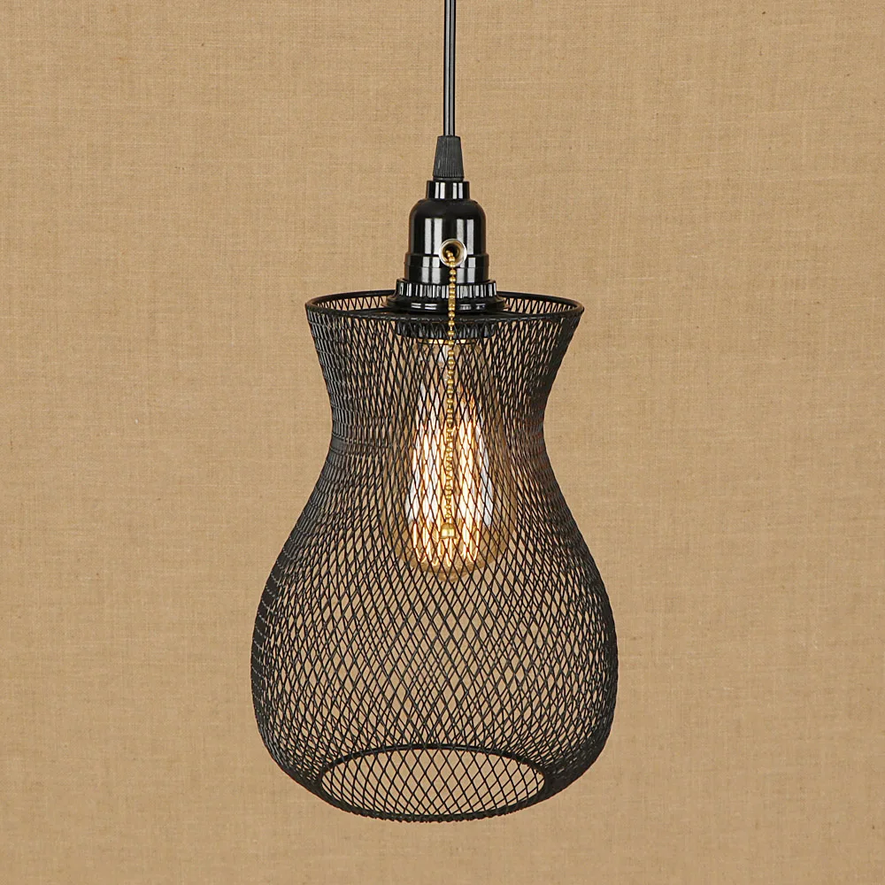 Новинка подвесной светильник в виде железной клетки светодиодный E27 стиле