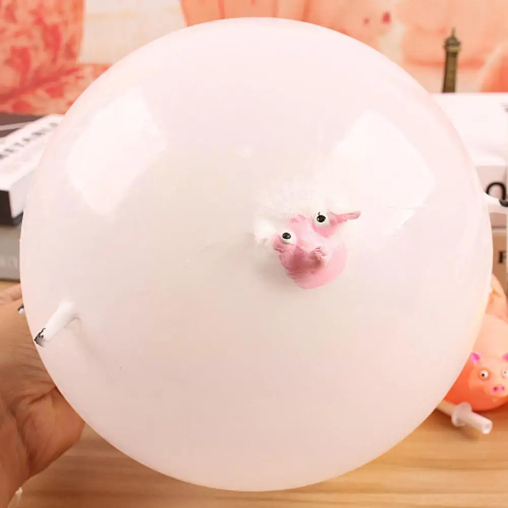 

Cartoon Animal Inflatable Balloon Blowing Toy Animal Vent Rubber Large Toy Ball Ball Soft Size Bobo Inflatable Racket Ball N7G7