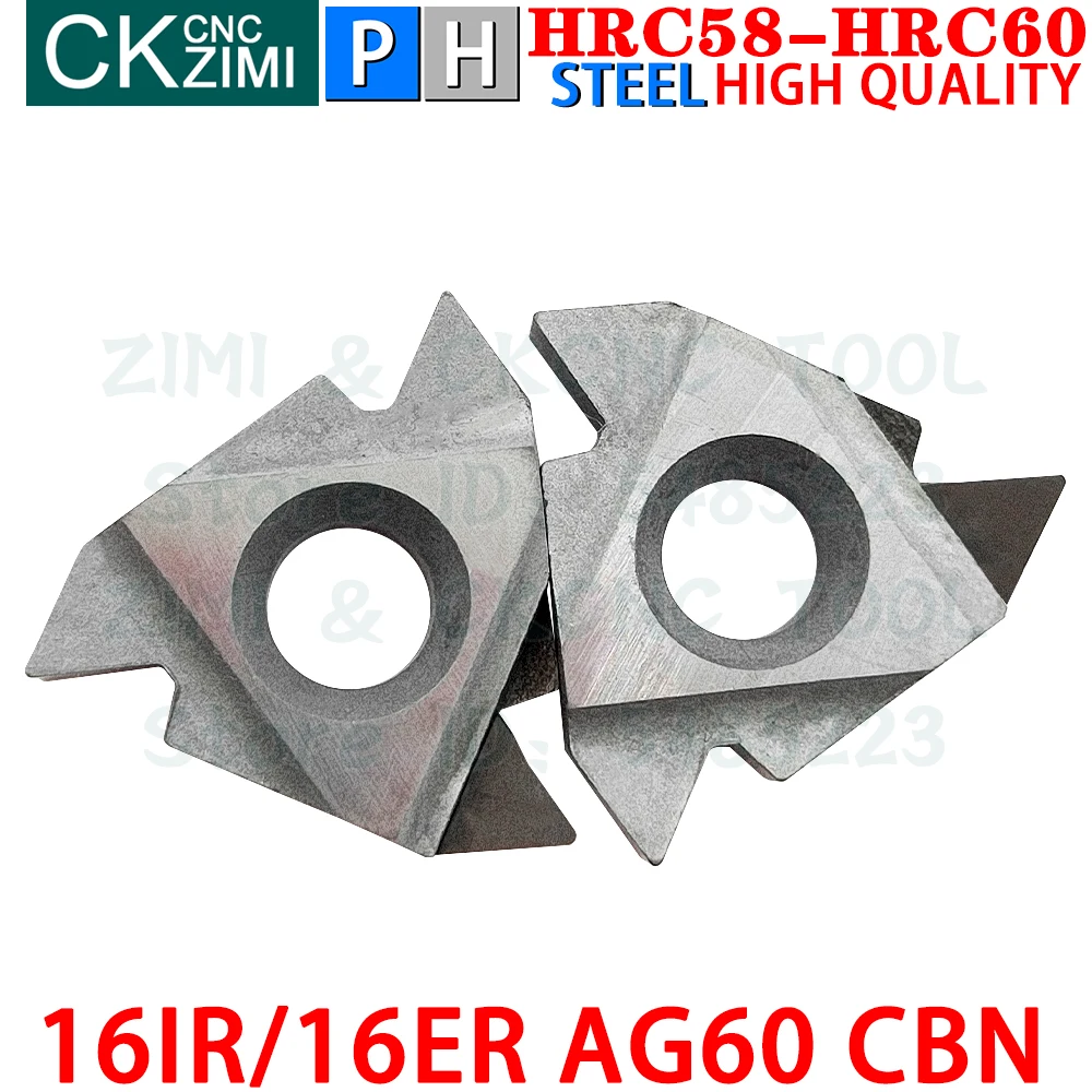16IR AG60 CBN 16ER кубический нитрид бора вставки Внутренние Внешние резьбовые Токарные